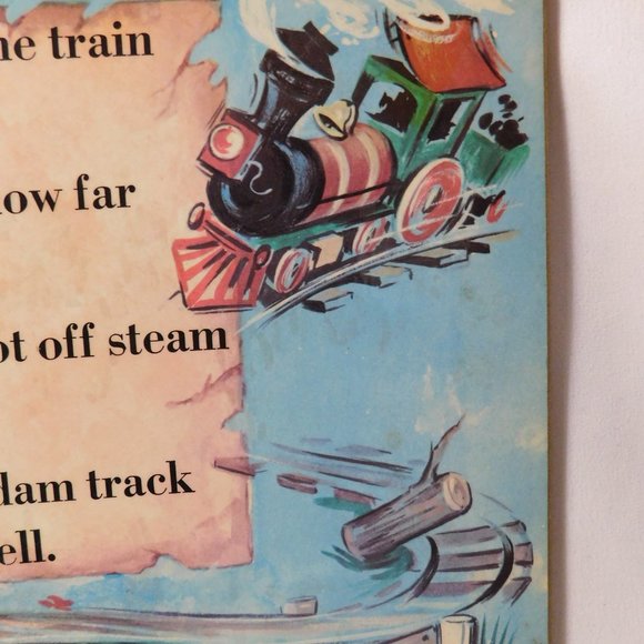 Vintage Russ Berrie Living Quotes Train Plaque 1975 - Picture 3 of 7